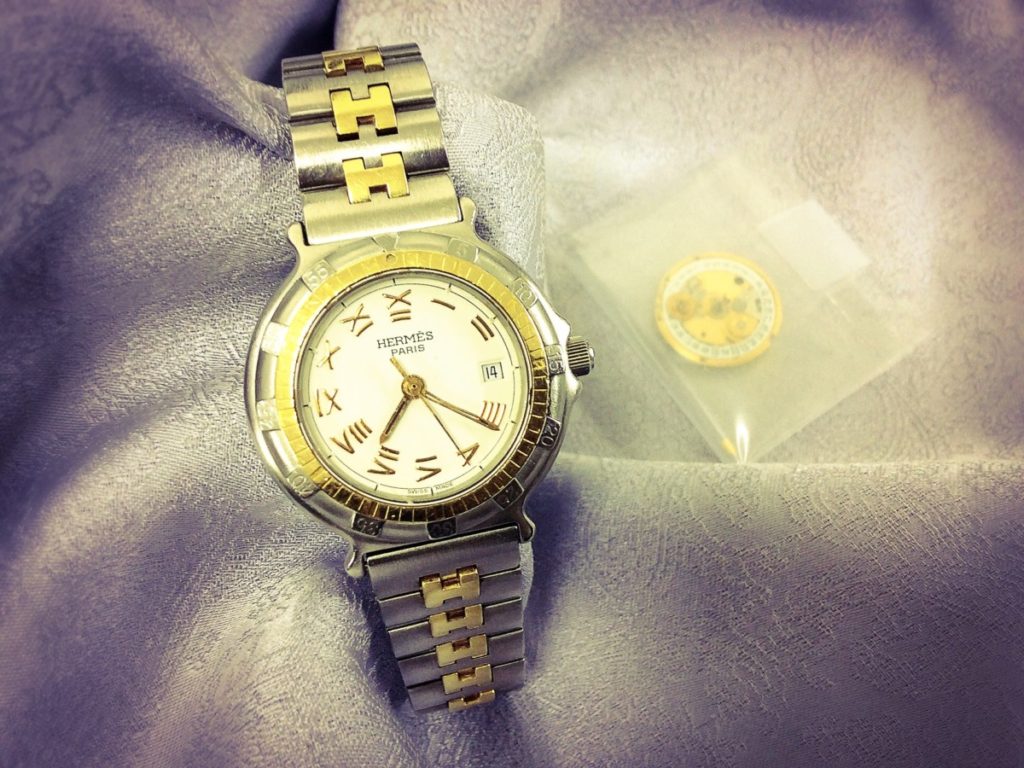 時計修理の日々 エルメスのムーブメント交換修理が完了いたしました 岐阜県大垣市 ｙ様