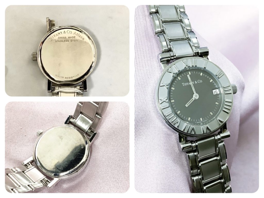 時計修理の日々 | ティファニーのラグ溶接修理、電池交換が完了いたし