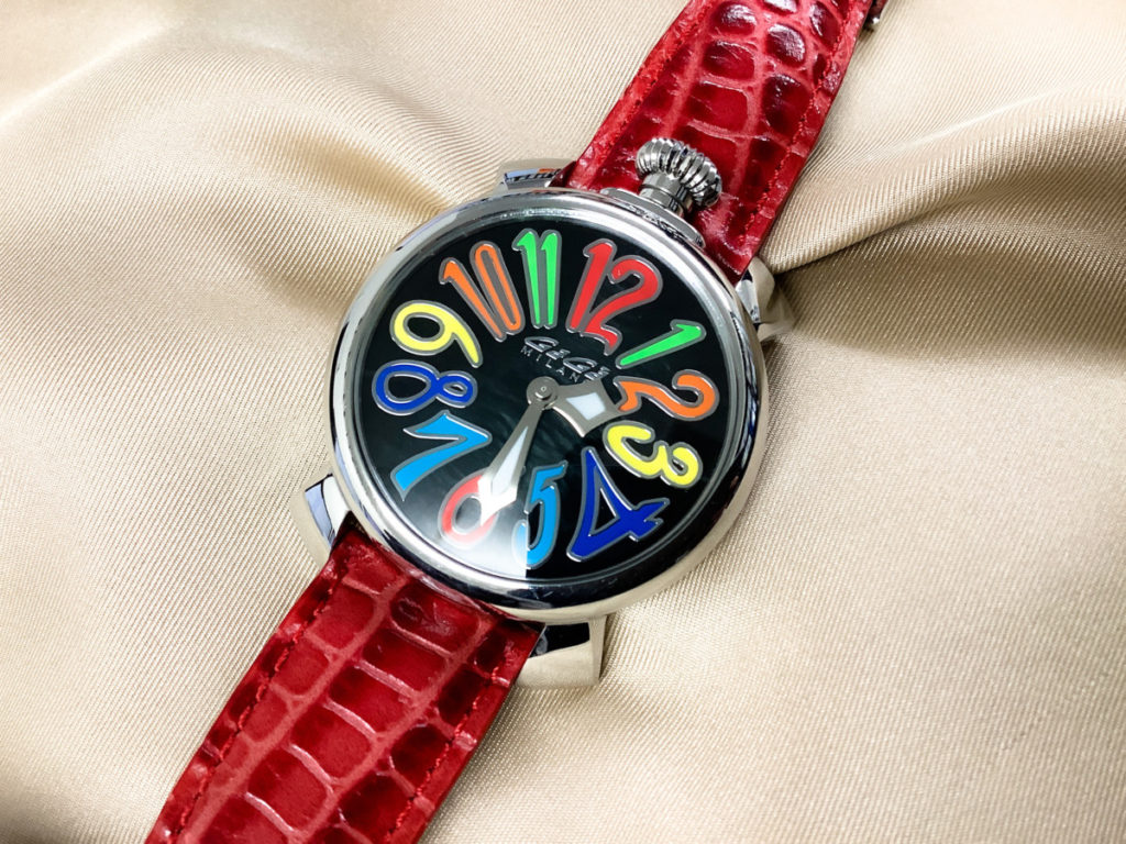 GagaMilano マヌアーレ40 レッド ブラックシェル ガガミラノ